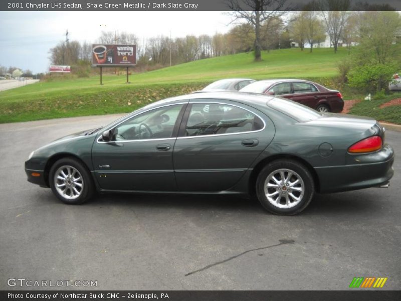 Shale Green Metallic / Dark Slate Gray 2001 Chrysler LHS Sedan