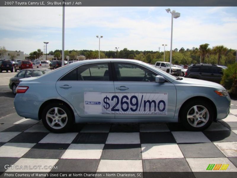Sky Blue Pearl / Ash 2007 Toyota Camry LE