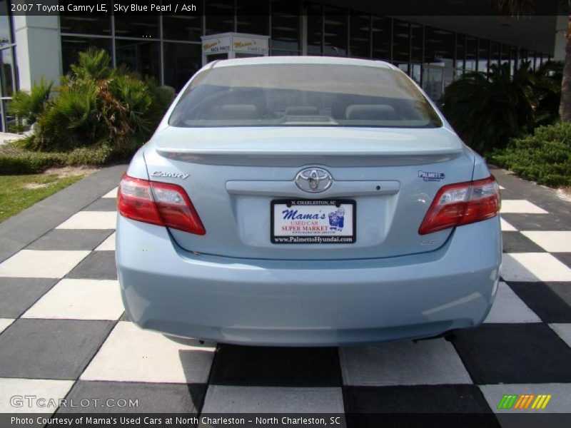 Sky Blue Pearl / Ash 2007 Toyota Camry LE