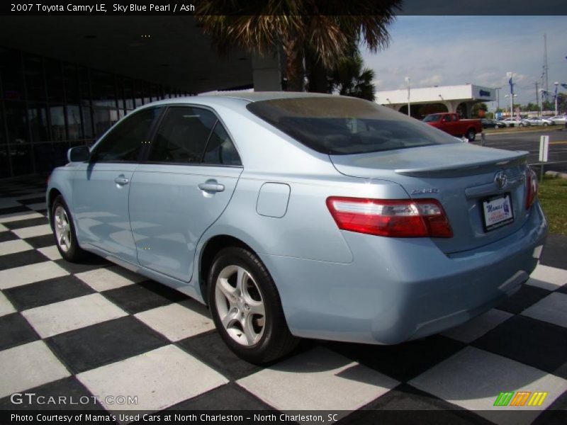 Sky Blue Pearl / Ash 2007 Toyota Camry LE