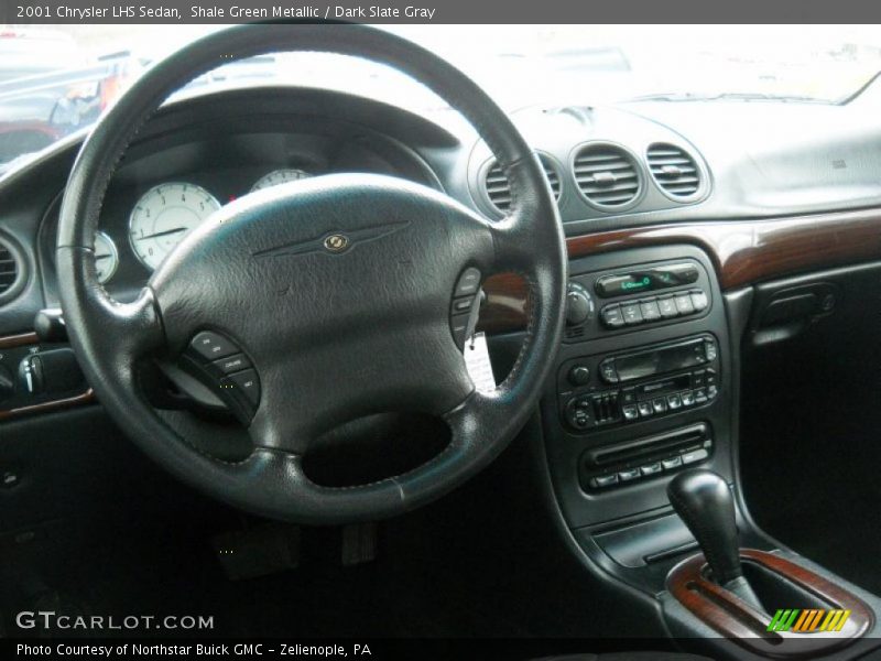Shale Green Metallic / Dark Slate Gray 2001 Chrysler LHS Sedan