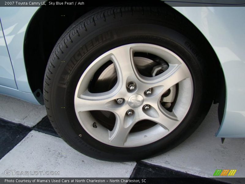 Sky Blue Pearl / Ash 2007 Toyota Camry LE