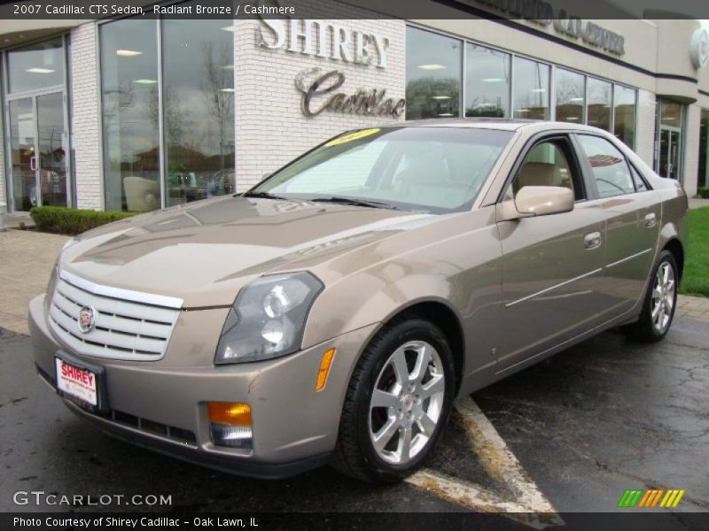 Radiant Bronze / Cashmere 2007 Cadillac CTS Sedan