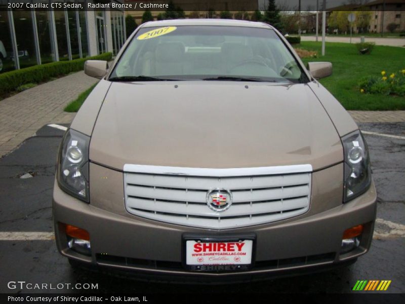 Radiant Bronze / Cashmere 2007 Cadillac CTS Sedan
