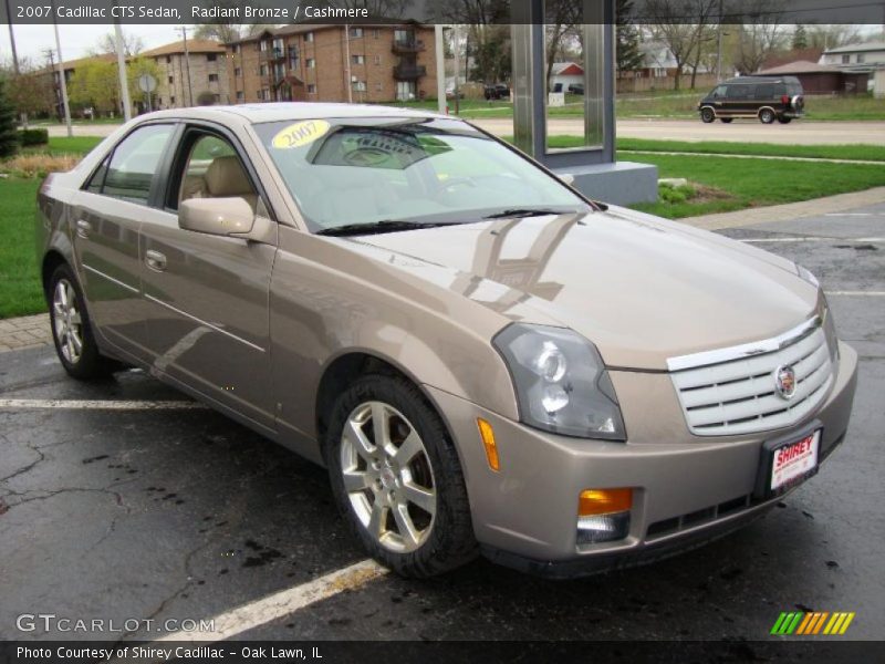 Radiant Bronze / Cashmere 2007 Cadillac CTS Sedan
