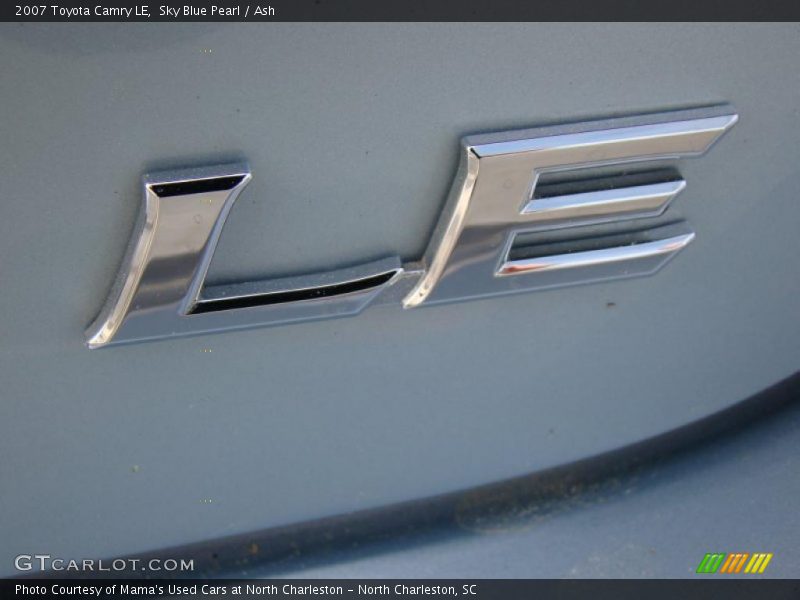 Sky Blue Pearl / Ash 2007 Toyota Camry LE