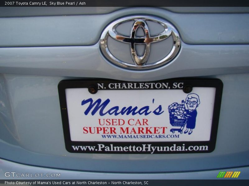 Sky Blue Pearl / Ash 2007 Toyota Camry LE
