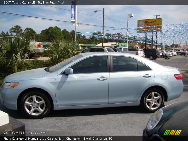 Sky Blue Pearl / Ash 2007 Toyota Camry LE