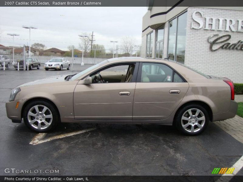 Radiant Bronze / Cashmere 2007 Cadillac CTS Sedan
