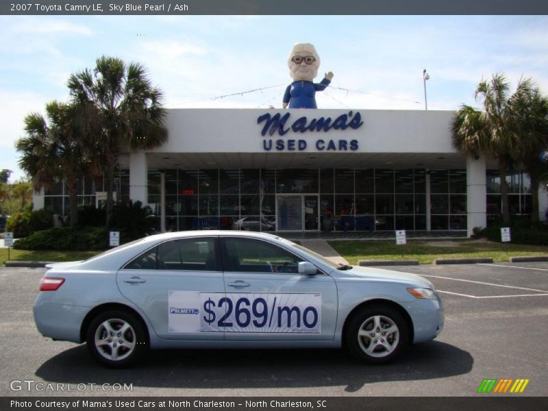 Sky Blue Pearl / Ash 2007 Toyota Camry LE