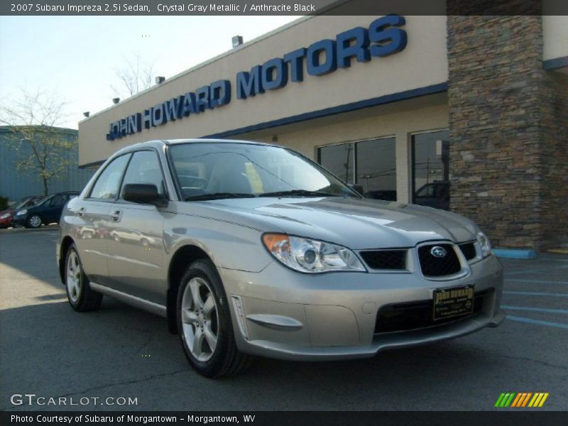 Crystal Gray Metallic / Anthracite Black 2007 Subaru Impreza 2.5i Sedan