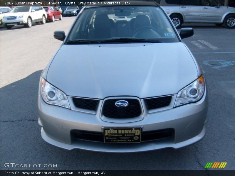 Crystal Gray Metallic / Anthracite Black 2007 Subaru Impreza 2.5i Sedan