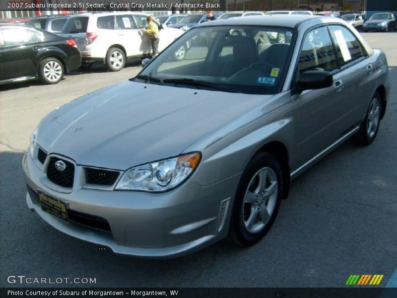 Crystal Gray Metallic / Anthracite Black 2007 Subaru Impreza 2.5i Sedan