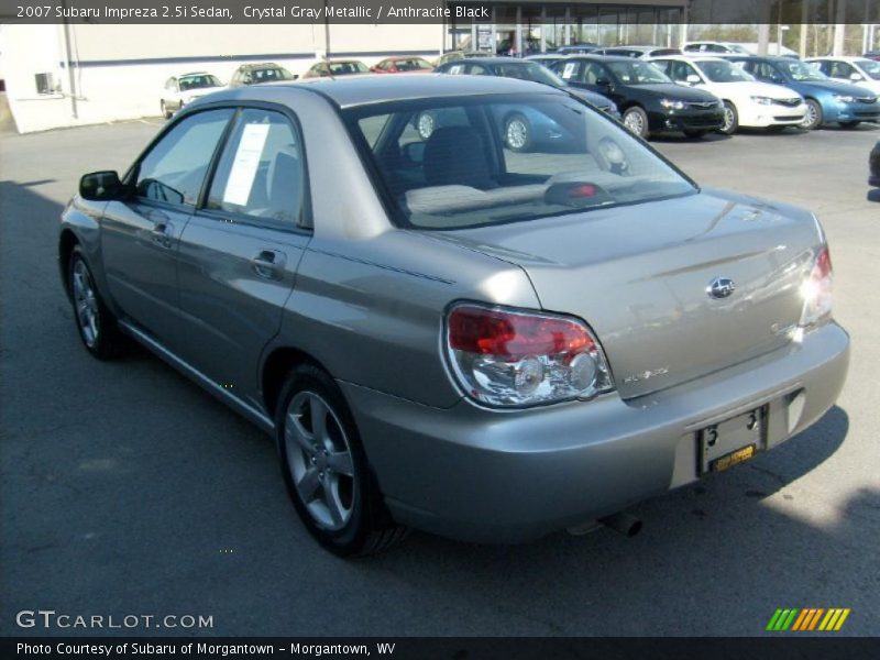 Crystal Gray Metallic / Anthracite Black 2007 Subaru Impreza 2.5i Sedan