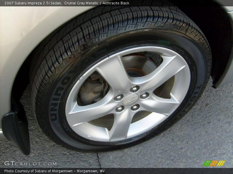 Crystal Gray Metallic / Anthracite Black 2007 Subaru Impreza 2.5i Sedan