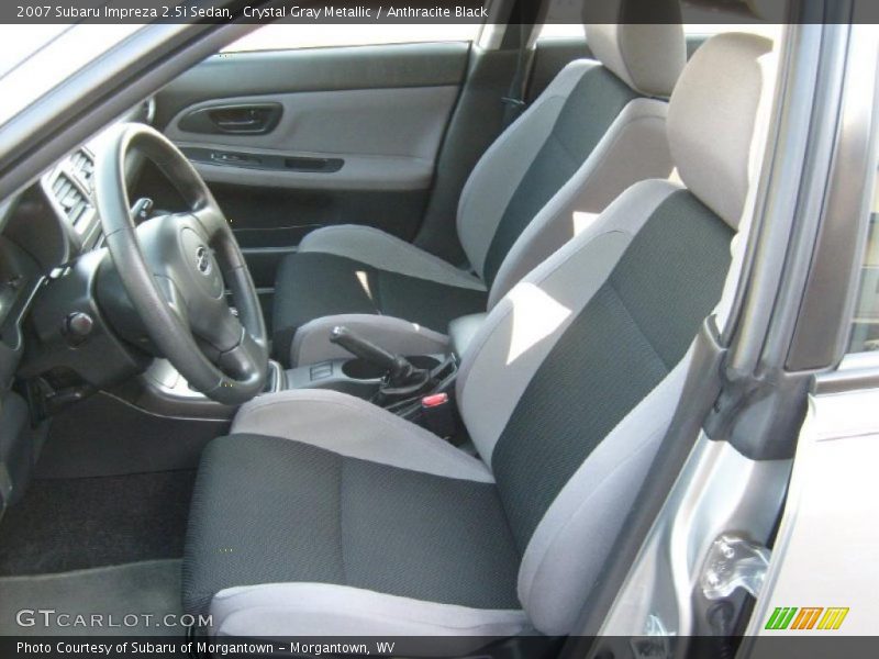 Crystal Gray Metallic / Anthracite Black 2007 Subaru Impreza 2.5i Sedan