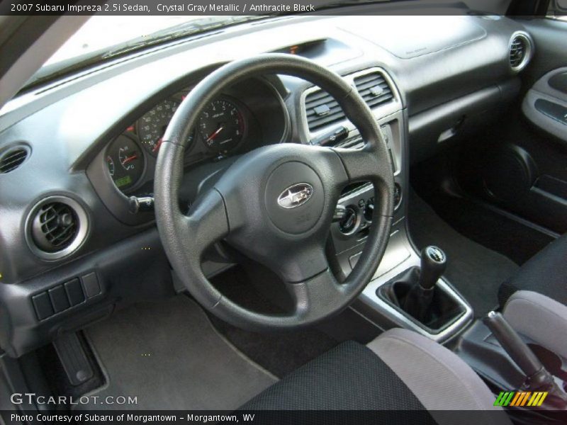 Crystal Gray Metallic / Anthracite Black 2007 Subaru Impreza 2.5i Sedan