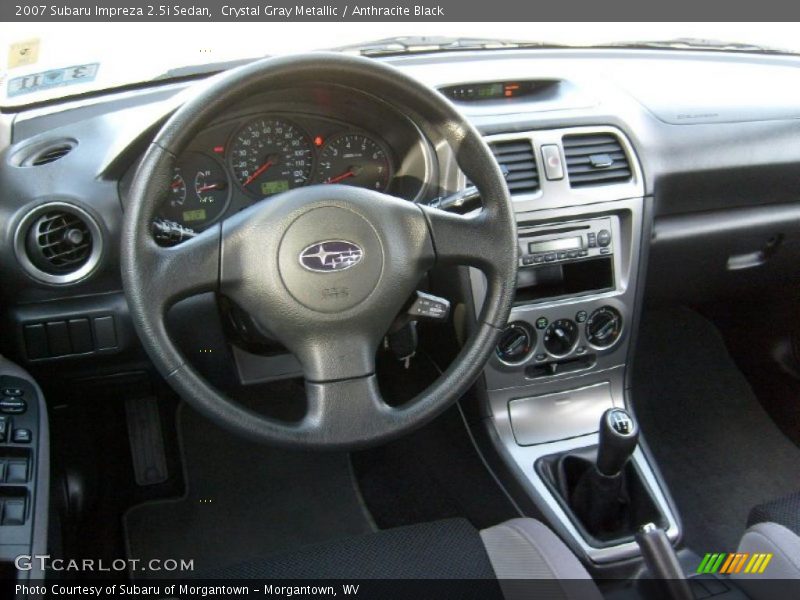 Crystal Gray Metallic / Anthracite Black 2007 Subaru Impreza 2.5i Sedan