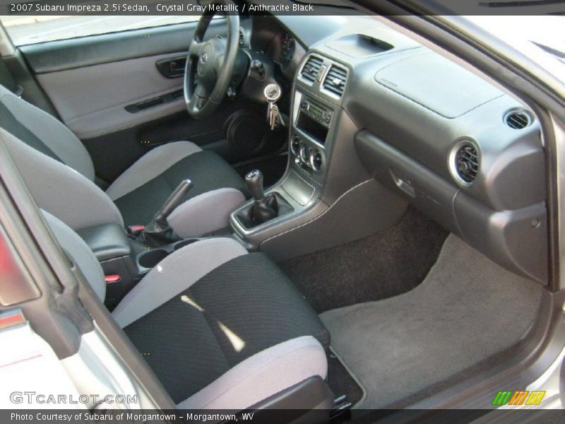 Crystal Gray Metallic / Anthracite Black 2007 Subaru Impreza 2.5i Sedan