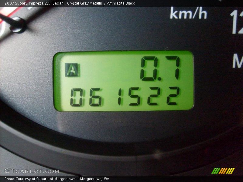 Crystal Gray Metallic / Anthracite Black 2007 Subaru Impreza 2.5i Sedan