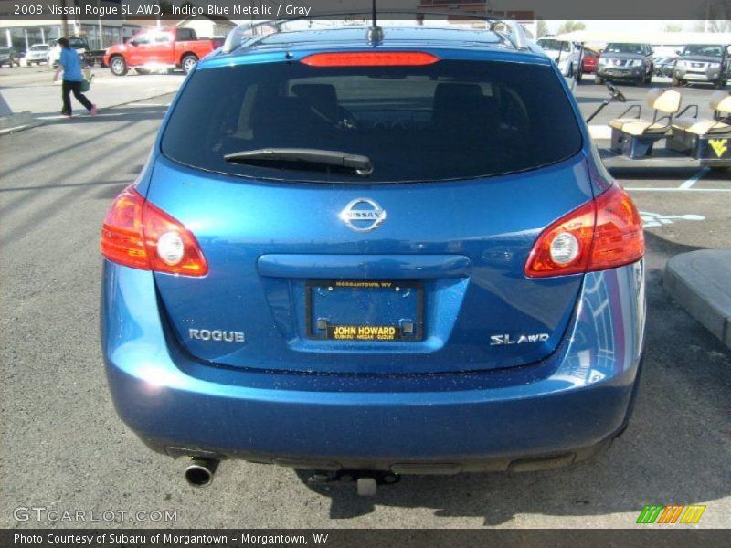 Indigo Blue Metallic / Gray 2008 Nissan Rogue SL AWD