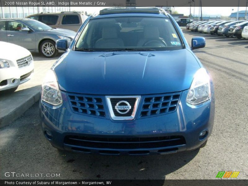 Indigo Blue Metallic / Gray 2008 Nissan Rogue SL AWD