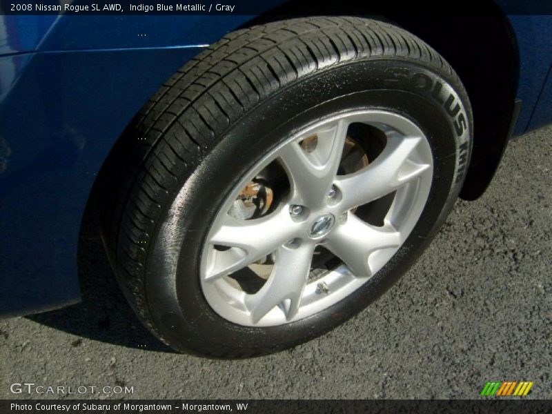 Indigo Blue Metallic / Gray 2008 Nissan Rogue SL AWD
