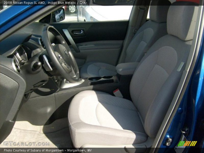 Indigo Blue Metallic / Gray 2008 Nissan Rogue SL AWD