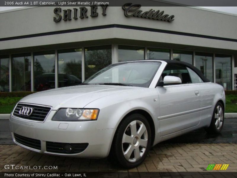 Light Silver Metallic / Platinum 2006 Audi A4 1.8T Cabriolet