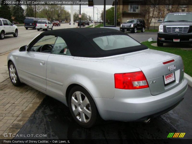 Light Silver Metallic / Platinum 2006 Audi A4 1.8T Cabriolet