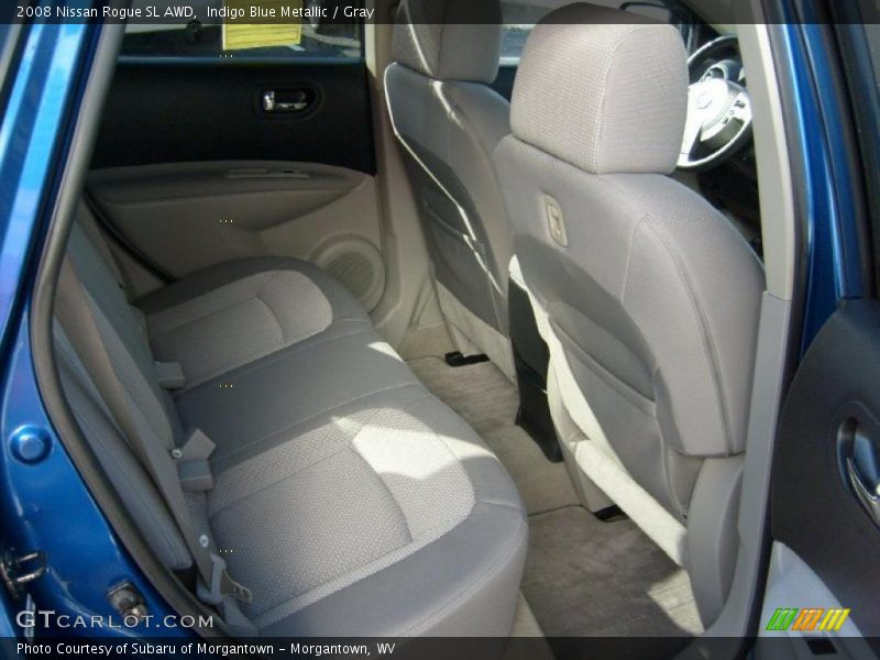Indigo Blue Metallic / Gray 2008 Nissan Rogue SL AWD