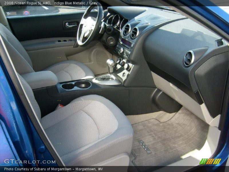 Indigo Blue Metallic / Gray 2008 Nissan Rogue SL AWD