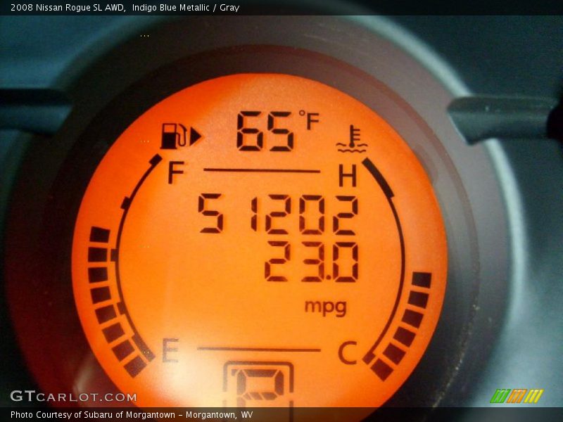 Indigo Blue Metallic / Gray 2008 Nissan Rogue SL AWD