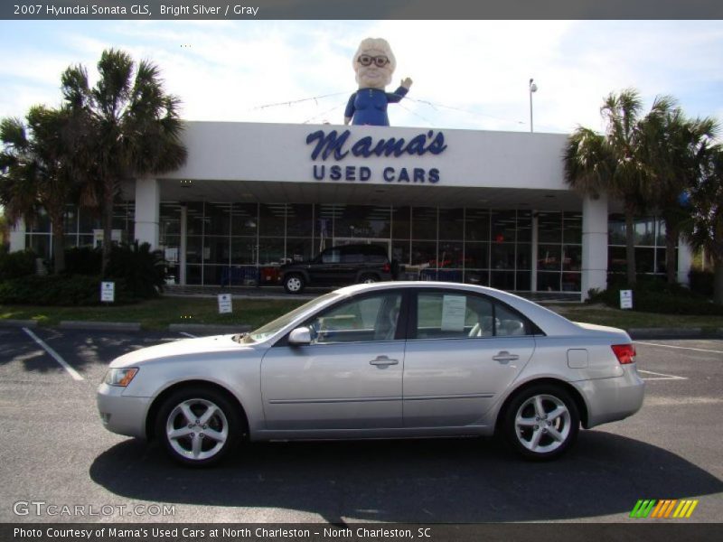 Bright Silver / Gray 2007 Hyundai Sonata GLS