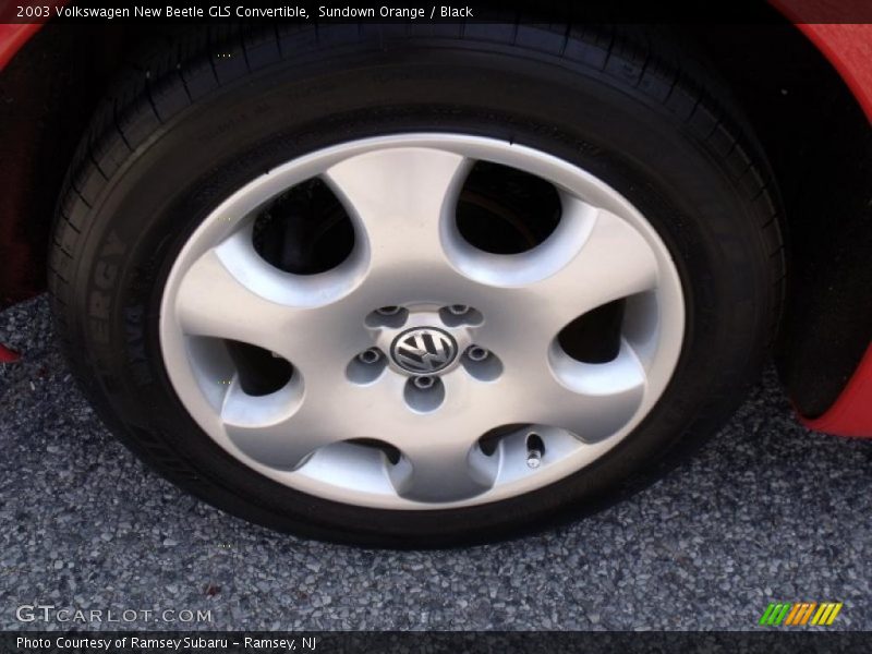 Sundown Orange / Black 2003 Volkswagen New Beetle GLS Convertible