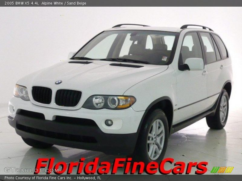 Alpine White / Sand Beige 2005 BMW X5 4.4i