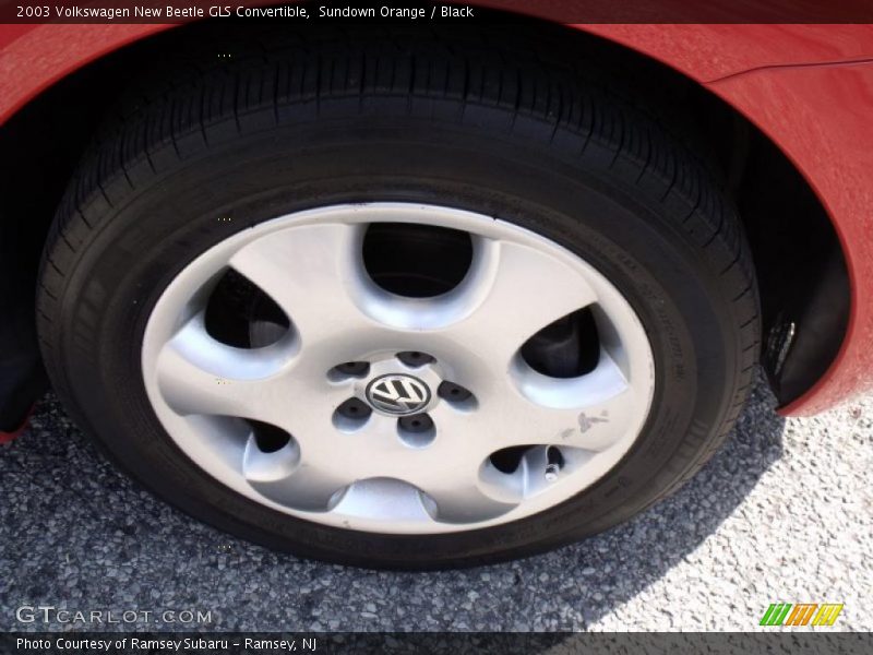 Sundown Orange / Black 2003 Volkswagen New Beetle GLS Convertible