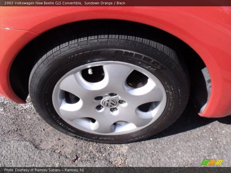 Sundown Orange / Black 2003 Volkswagen New Beetle GLS Convertible