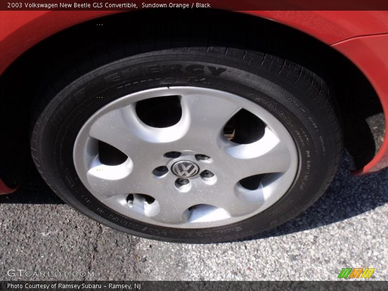 Sundown Orange / Black 2003 Volkswagen New Beetle GLS Convertible