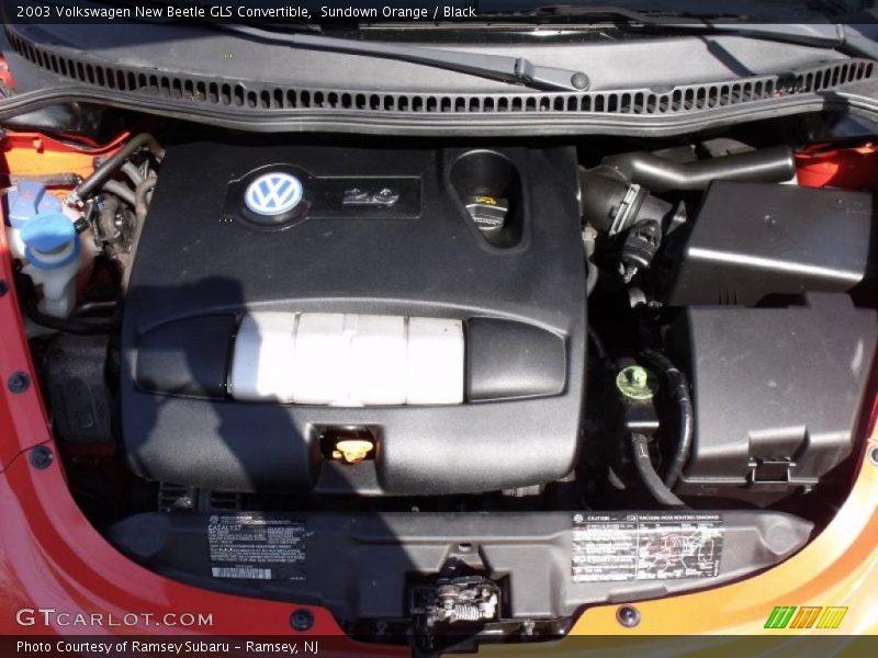 Sundown Orange / Black 2003 Volkswagen New Beetle GLS Convertible