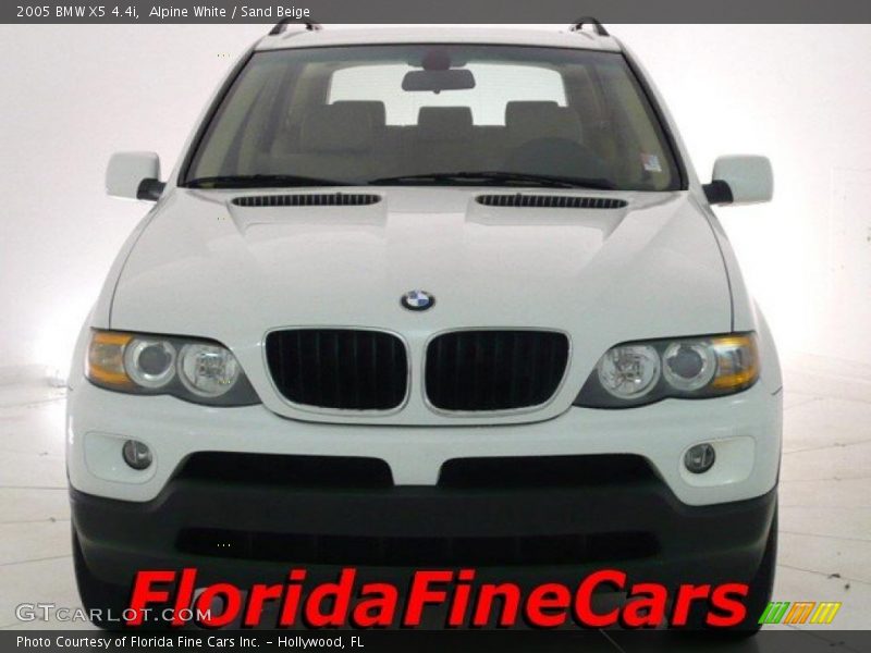 Alpine White / Sand Beige 2005 BMW X5 4.4i