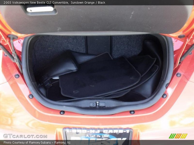 Sundown Orange / Black 2003 Volkswagen New Beetle GLS Convertible
