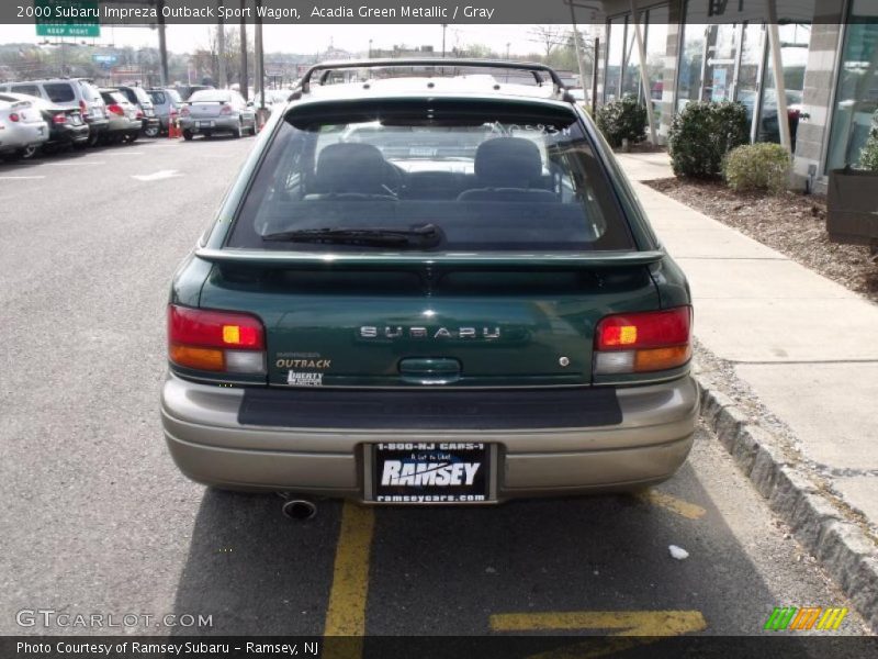 Acadia Green Metallic / Gray 2000 Subaru Impreza Outback Sport Wagon