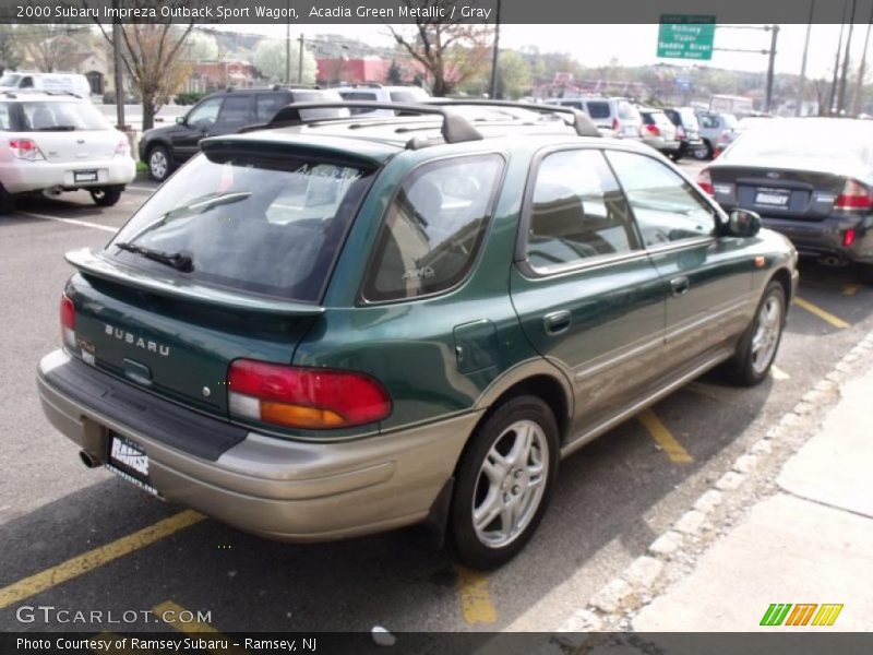 Acadia Green Metallic / Gray 2000 Subaru Impreza Outback Sport Wagon