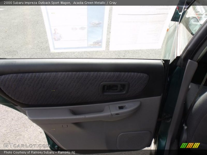 Acadia Green Metallic / Gray 2000 Subaru Impreza Outback Sport Wagon