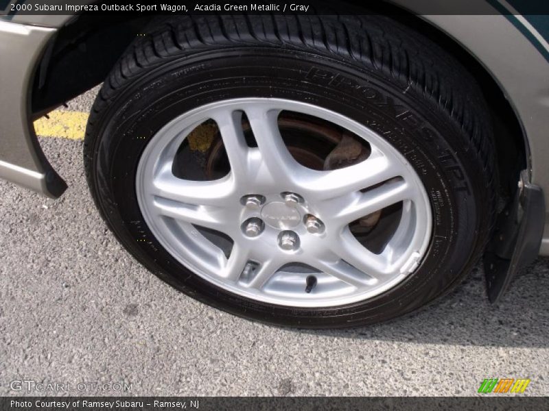 Acadia Green Metallic / Gray 2000 Subaru Impreza Outback Sport Wagon