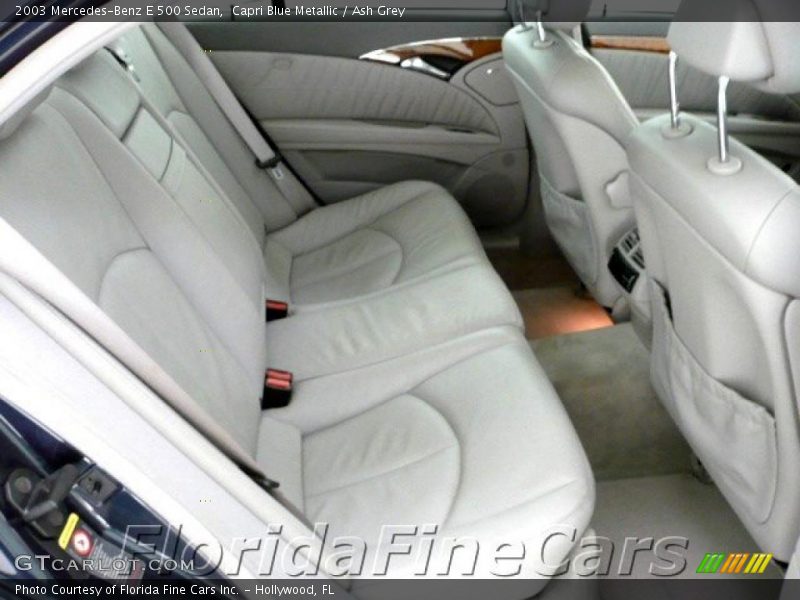 Capri Blue Metallic / Ash Grey 2003 Mercedes-Benz E 500 Sedan