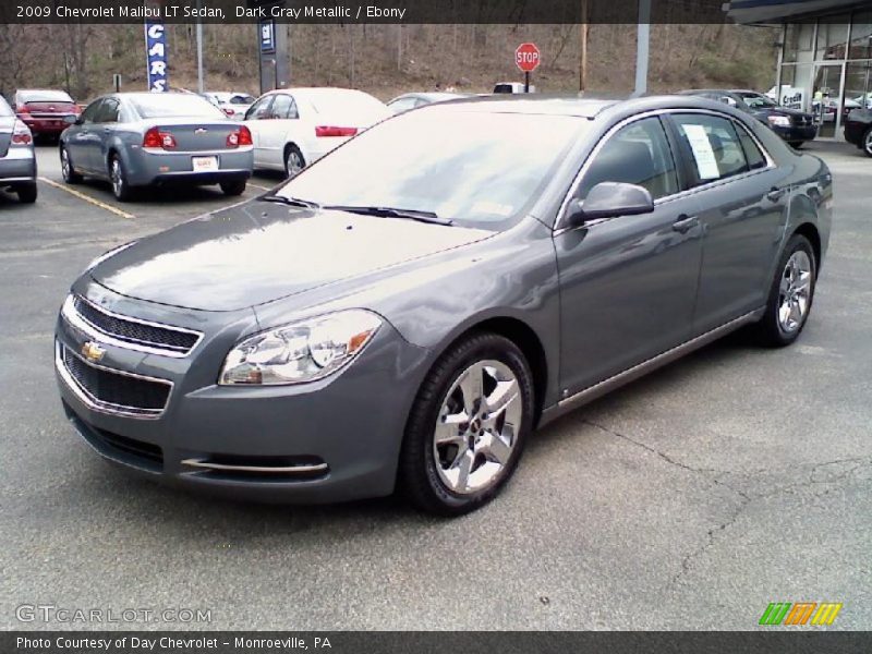 Dark Gray Metallic / Ebony 2009 Chevrolet Malibu LT Sedan