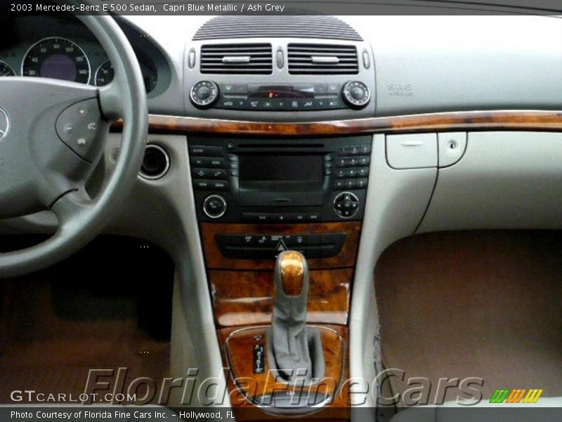 Capri Blue Metallic / Ash Grey 2003 Mercedes-Benz E 500 Sedan