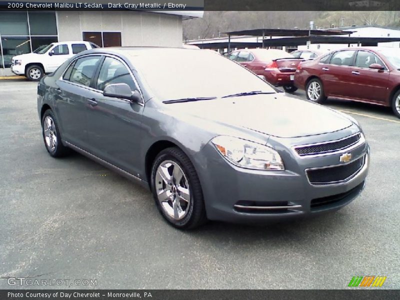Dark Gray Metallic / Ebony 2009 Chevrolet Malibu LT Sedan